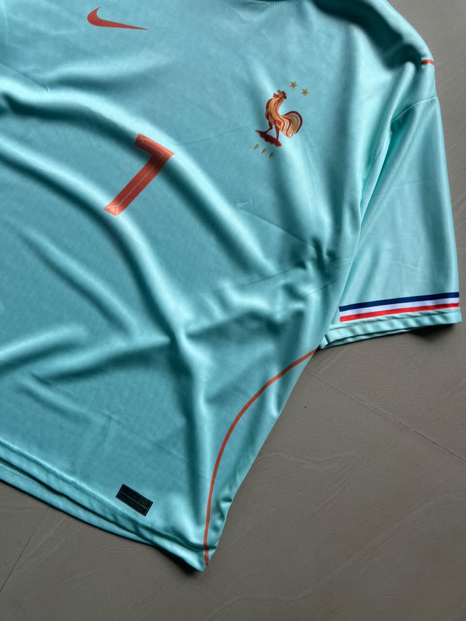 Dembélé #7 Mint Green Away Football Jersey – Aero-Fit Fan Edition