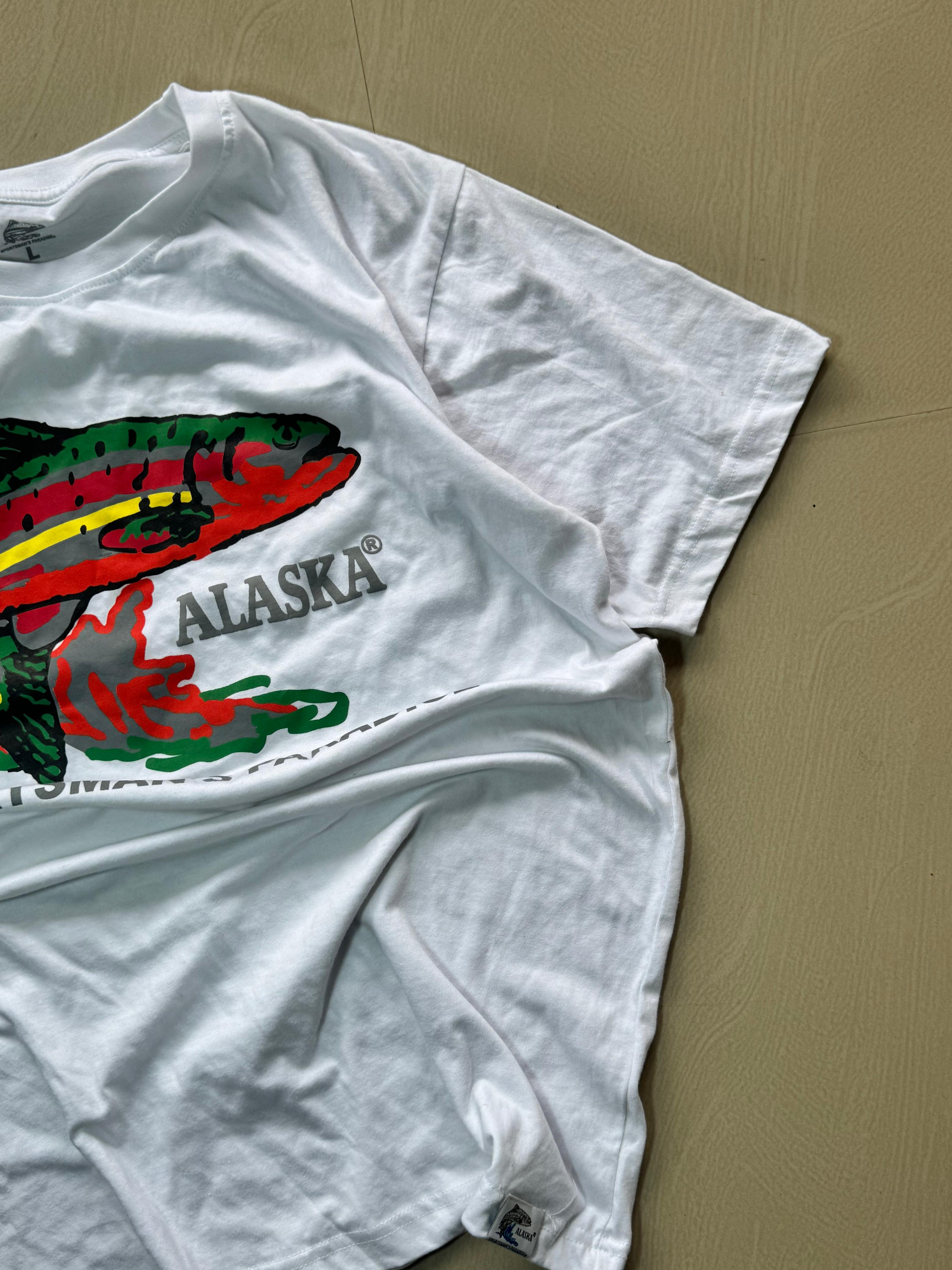 Alaska Fish Graphic Oversized T-Shirt