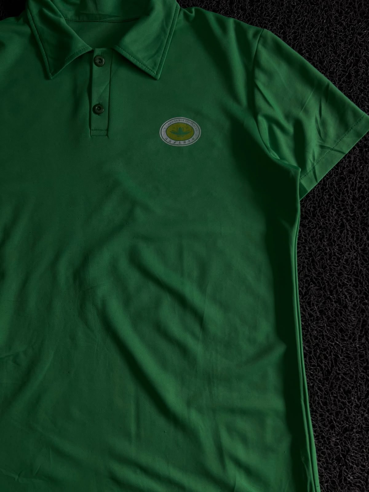 Classic Green Polo T-Shirt with Embroidered Logo