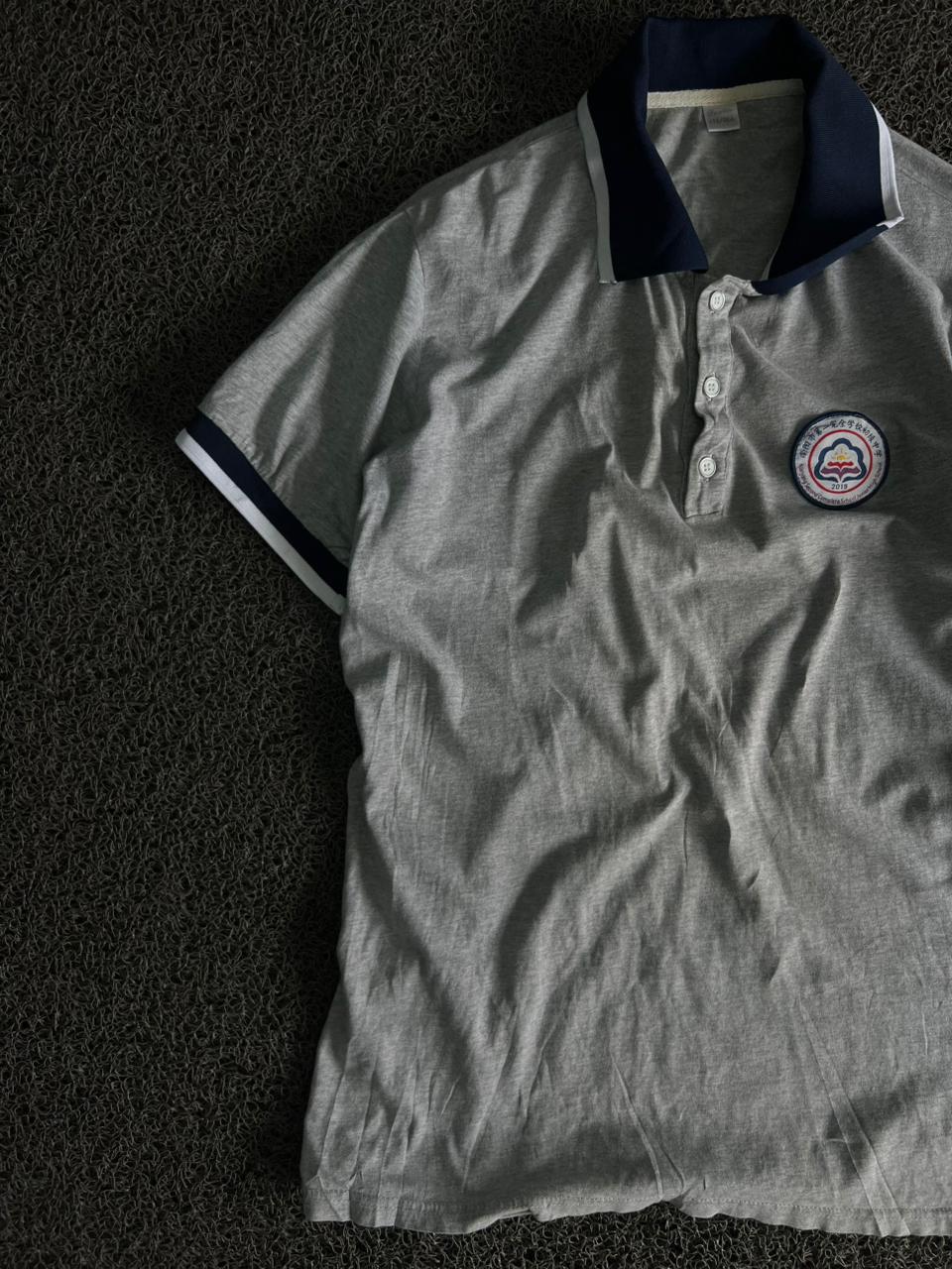 Vintage Heather Polo T-Shirt with Contrast Collar | Classic Casual Fit