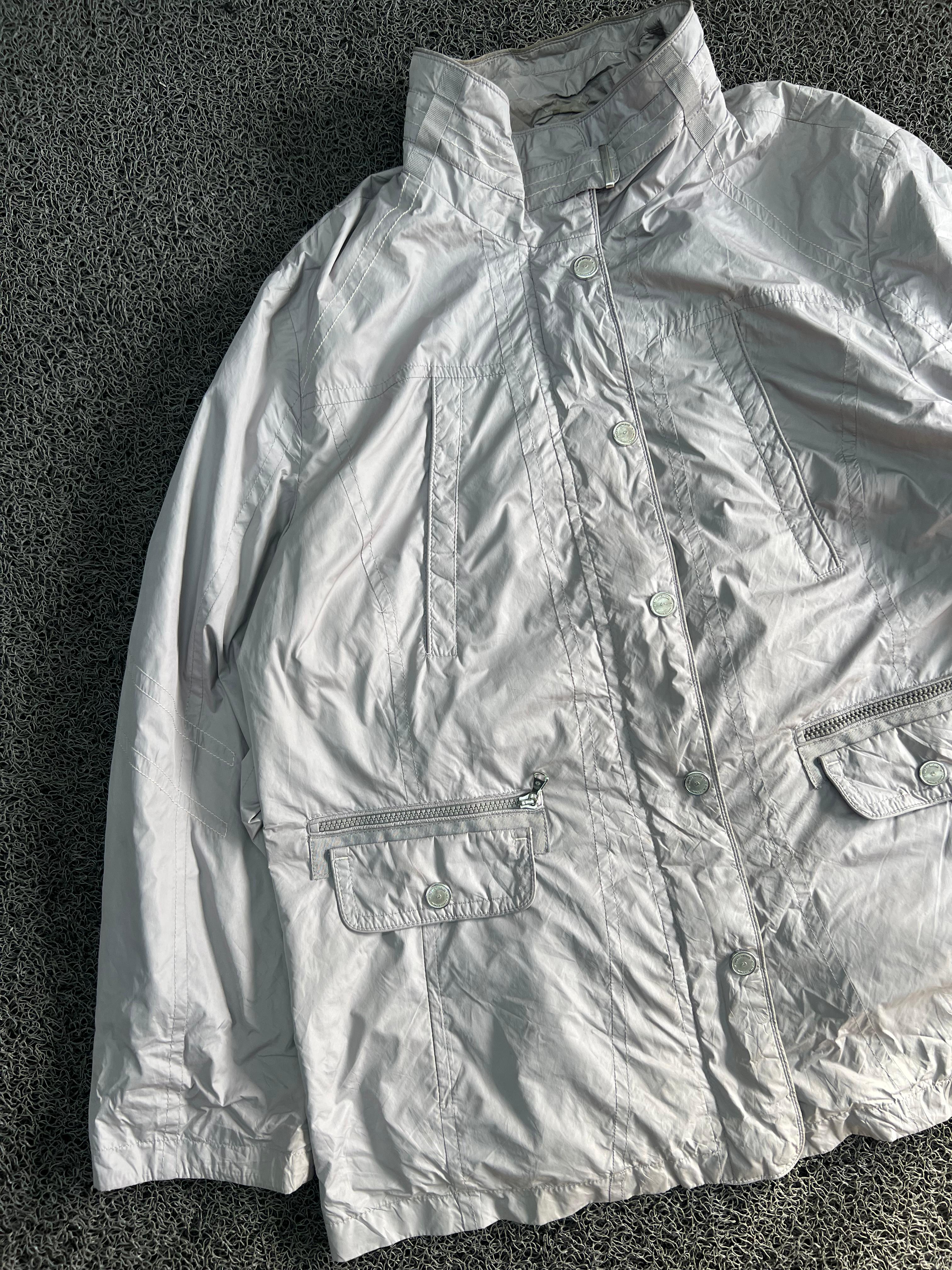 Vintage White Lightweight Utility Jacket | Thrifted Casual Outerwear