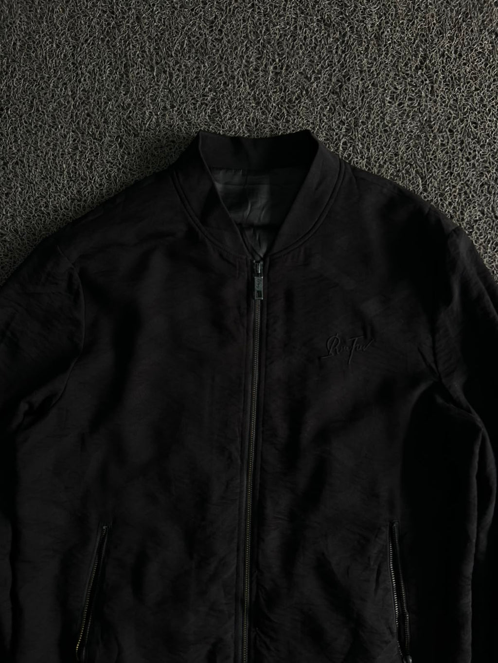 Premium Black Bomber Jacket – Lightweight Zip-Up Casual Outerwear