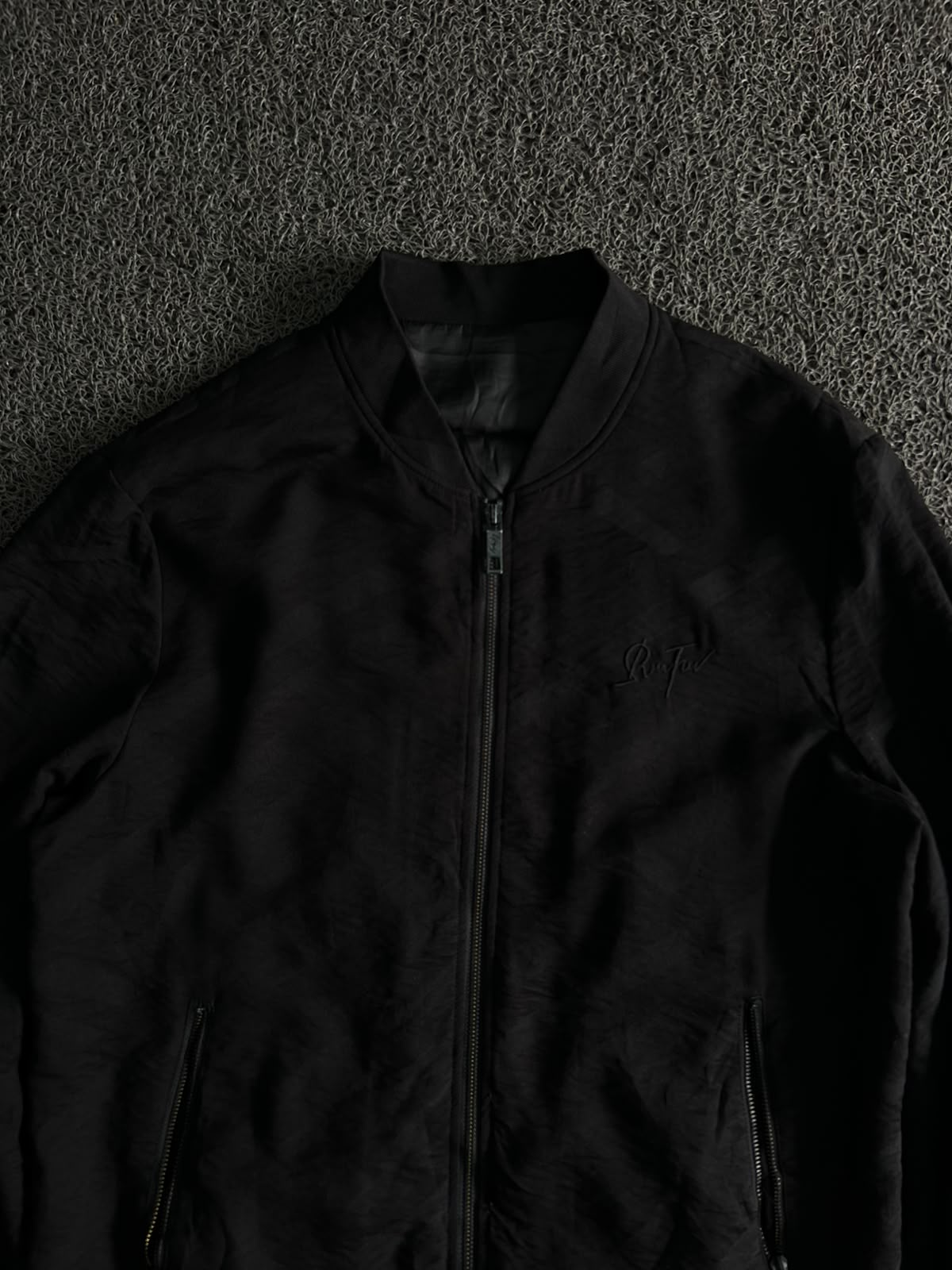Premium Black Bomber Jacket – Lightweight Zip-Up Casual Outerwear