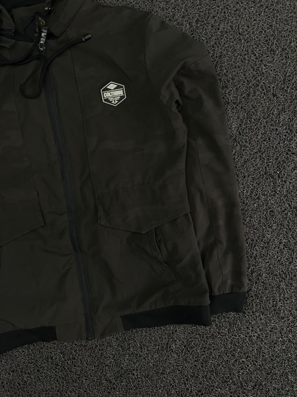 Hooded Utility Windbreaker Jacket – Full Zip Lightweight Outdoor Coat