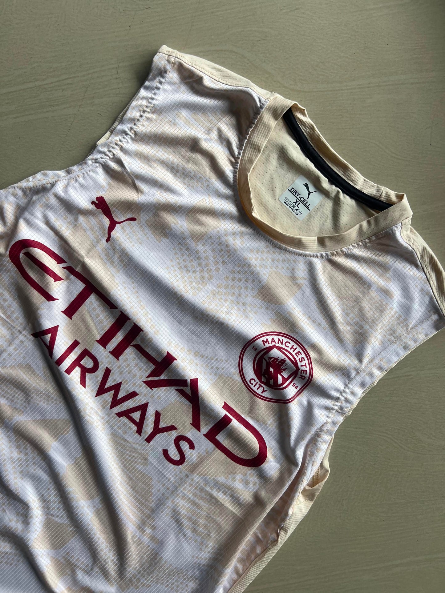 Manchester City Puma Sleeveless Training Jersey