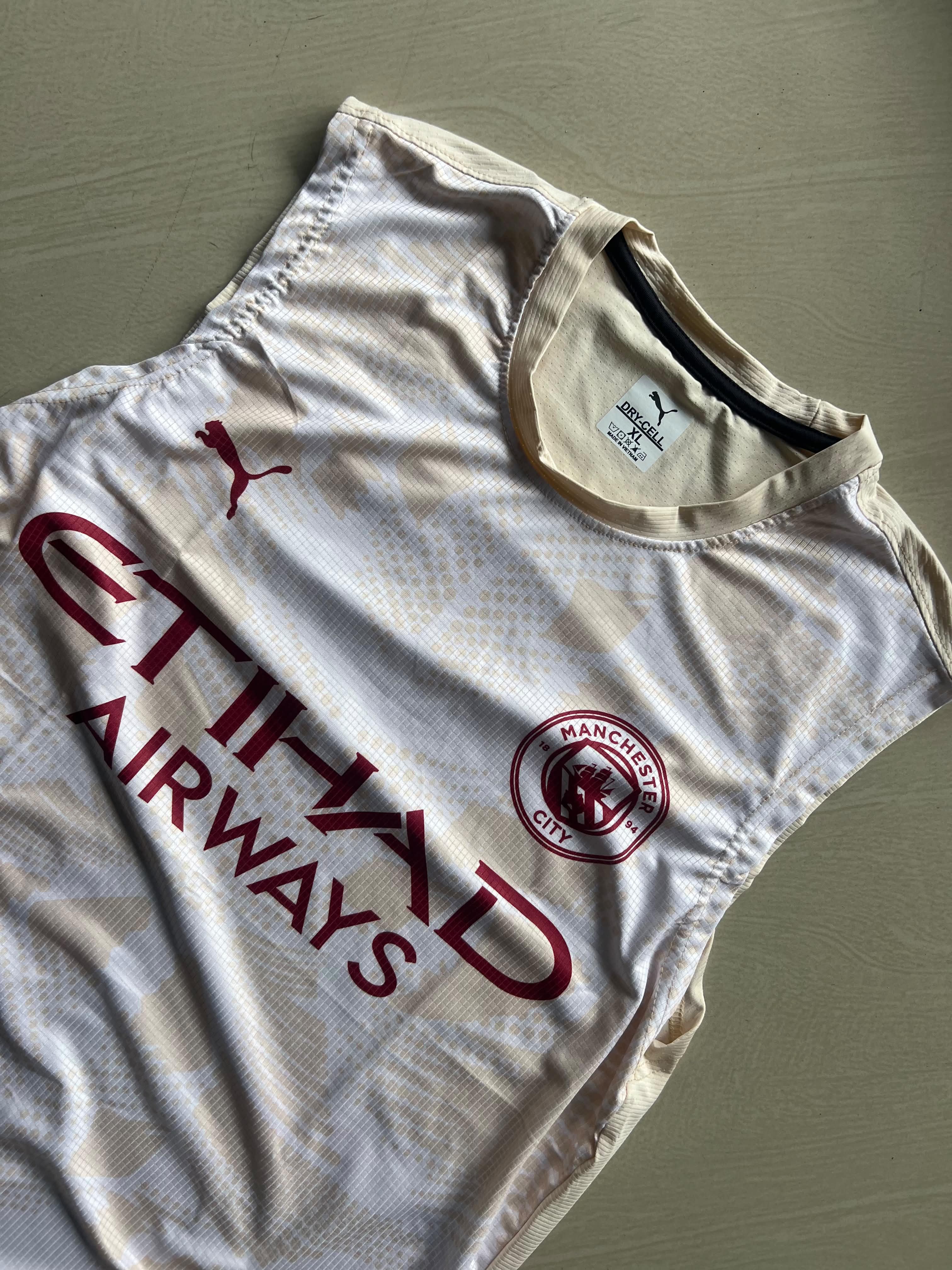 Manchester City Puma Sleeveless Training Jersey