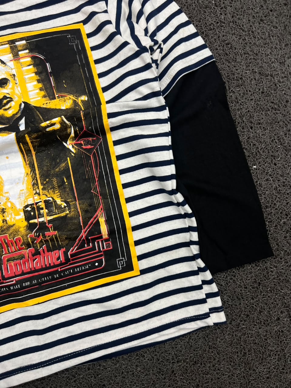 The Godfather Striped Long Sleeve Graphic T-Shirt | Unisex