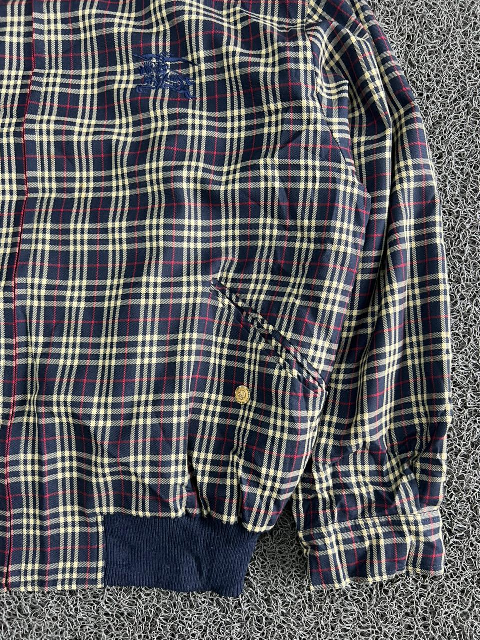 Vintage Plaid Bomber Jacket – Check Lightweight Zip-Up Jacket