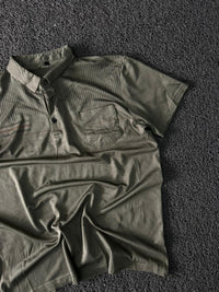 Men's Textured Polo T-Shirt with Chest Pocket – Regular Fit