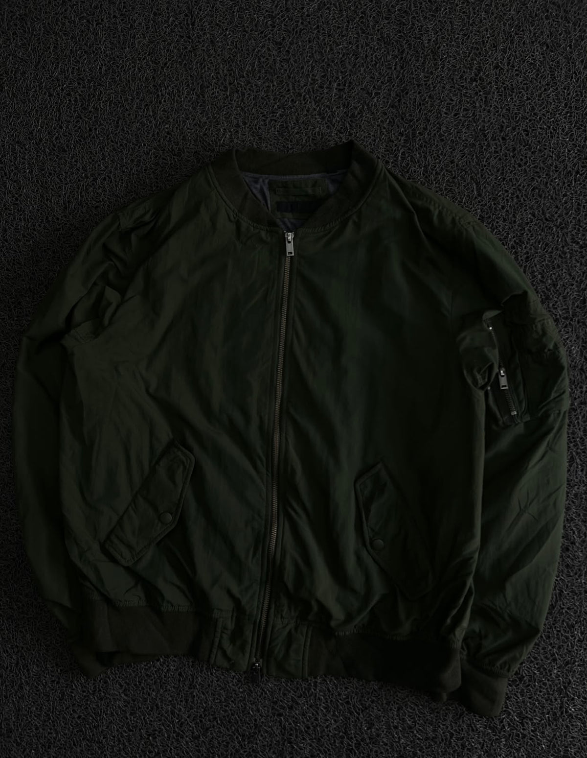 Vintage Bomber Jacket with Utility Pockets – Thriftwear