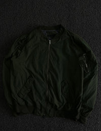 Vintage Bomber Jacket with Utility Pockets – Thriftwear