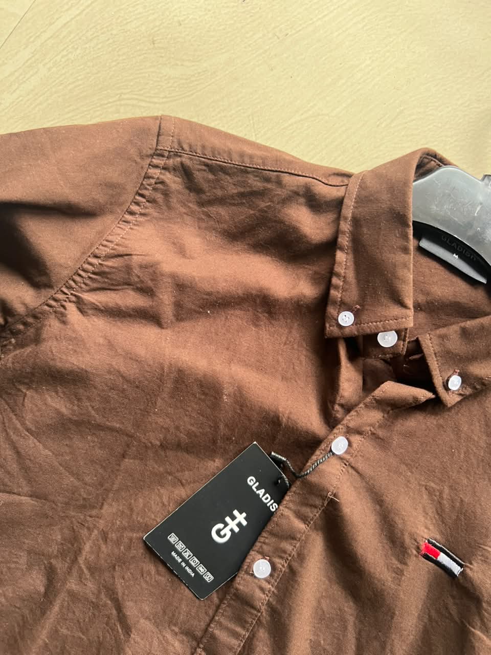 Men’s Premium Coffee Brown Button-Down Oxford Shirt