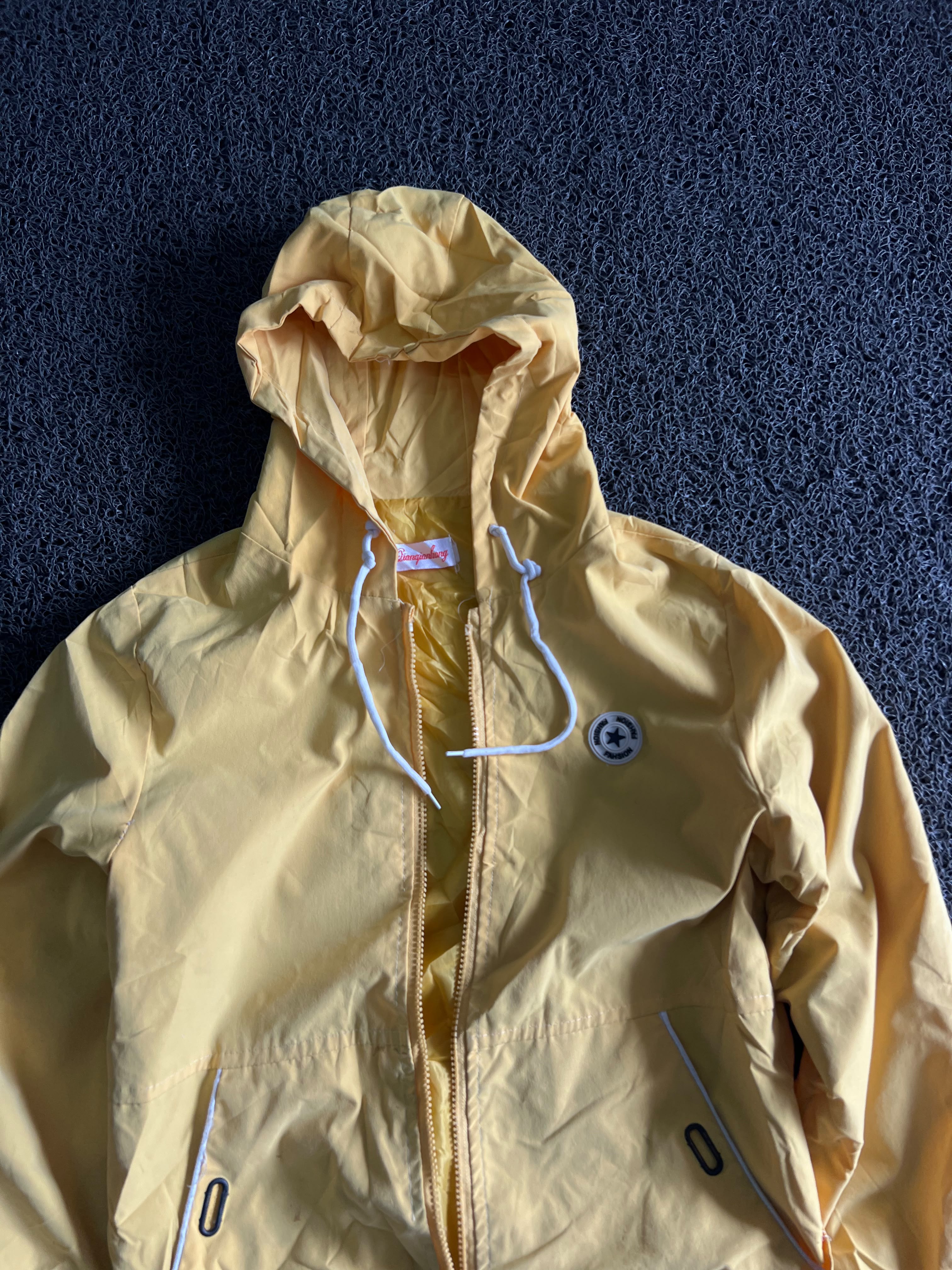 Unisex Pastel Yellow Windbreaker Jacket | ⚠️ No Zip