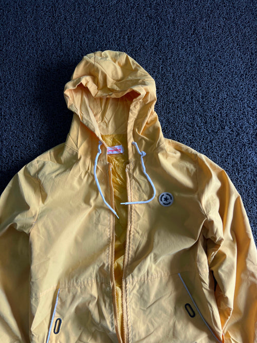 Unisex Pastel Yellow Windbreaker Jacket | ⚠️ No Zip