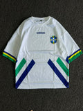 Adidas Brazil Kaká #8 Retro Football Five Sleeve Jersey – White | Vintage Style