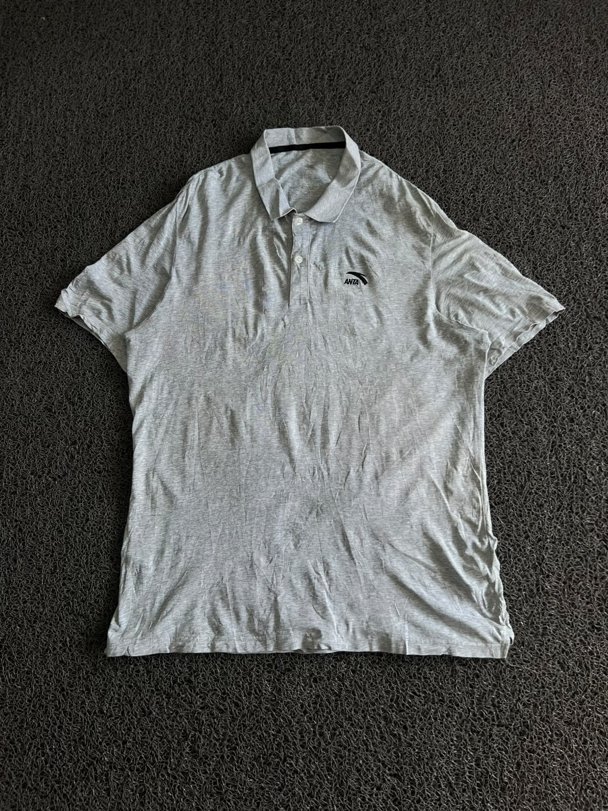 Vintage Grey ANTA Polo T-Shirt