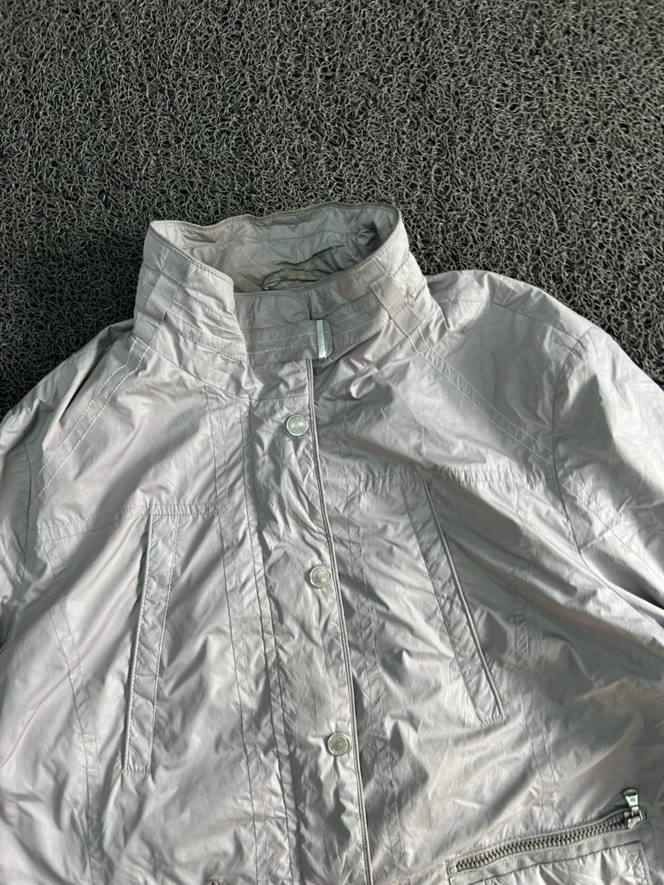 Vintage White Lightweight Utility Jacket | Thrifted Casual Outerwear