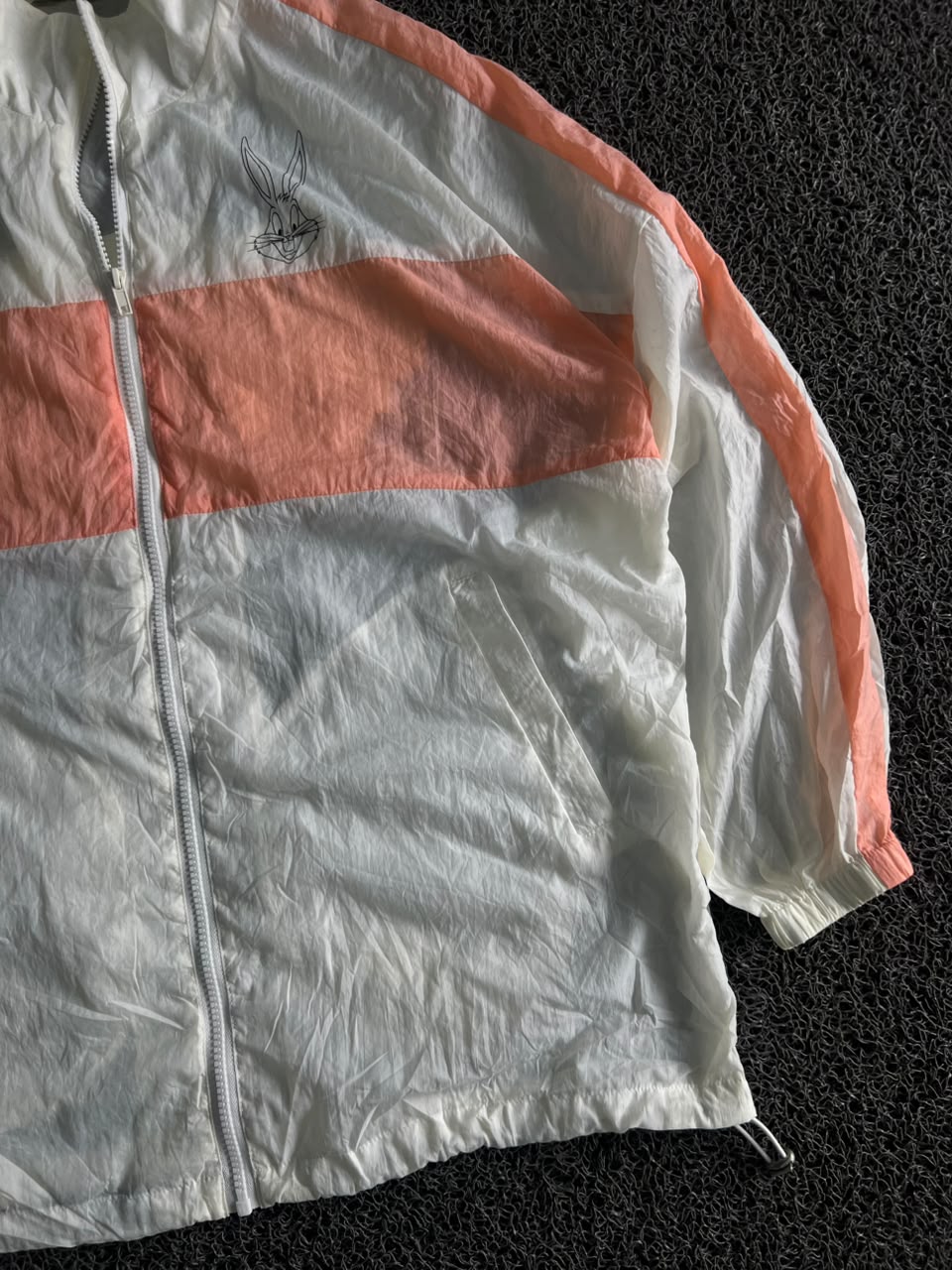 Vintage Cartoon Bugs Bunny Sports Windbreaker Jacket