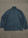 Vintage Navy Full Zip Windbreaker Jacket – Lightweight Casual Outerwear
