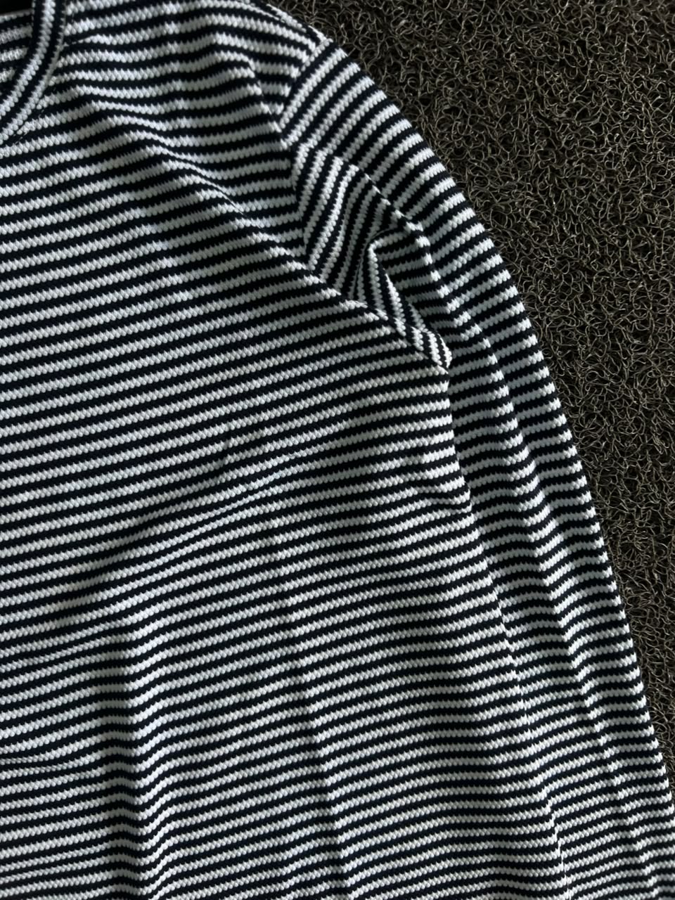 H&M Black & White Striped Long Sleeve T-Shirt