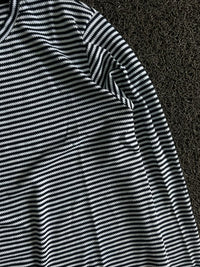 H&M Black & White Striped Long Sleeve T-Shirt