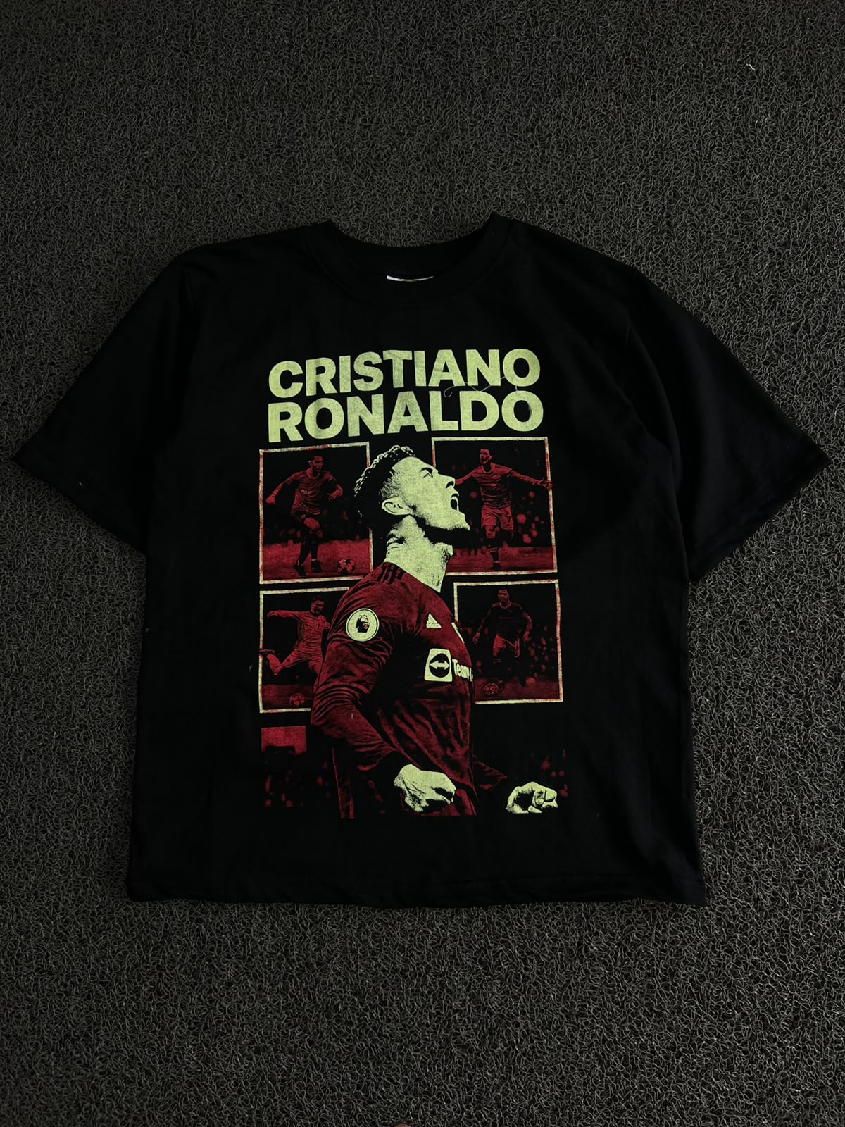 Cristiano Ronaldo Graphic Oversized T-Shirt – Half Sleeve Football Print Tee