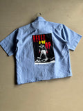 Never Give Up Graphic Oversized Shirt