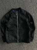 Textured Bomber Jacket – Full Zip Casual Winter Jacket