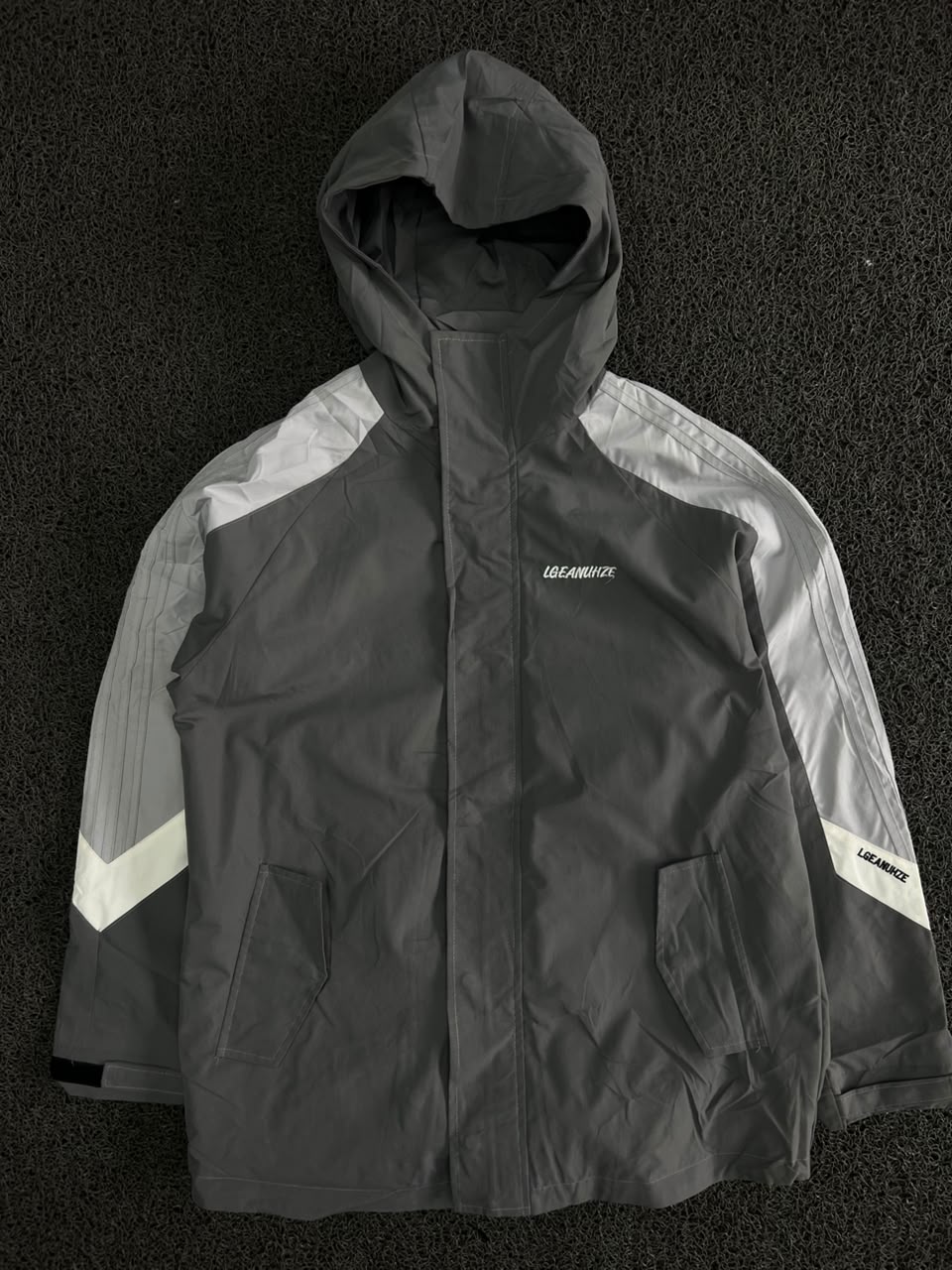 Hooded Waterproof Windbreaker Jacket – Lightweight Full Zip Outdoor Coat