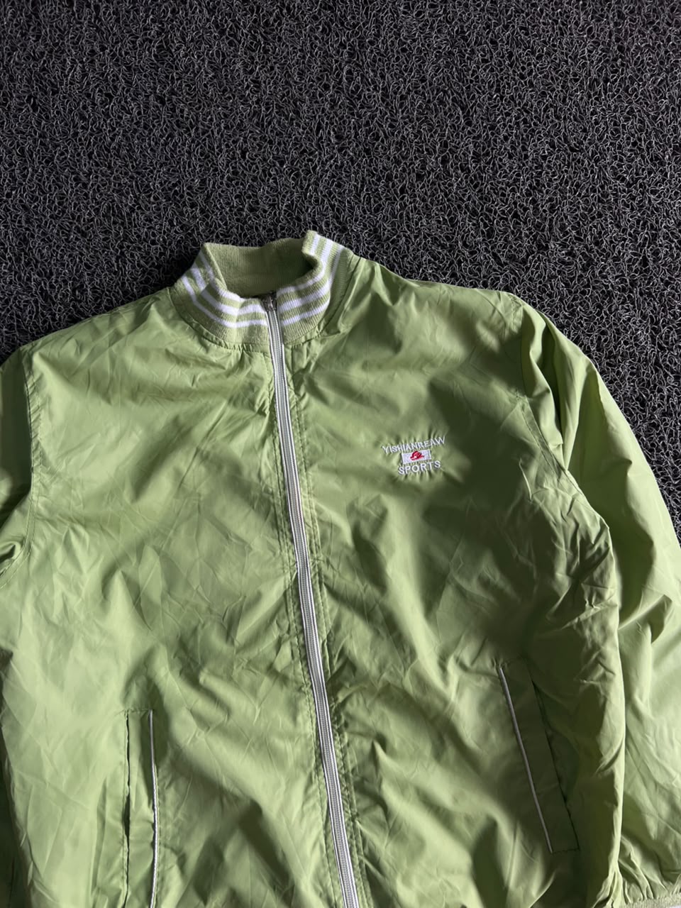 Lightweight Green Casual Bomber Jacket