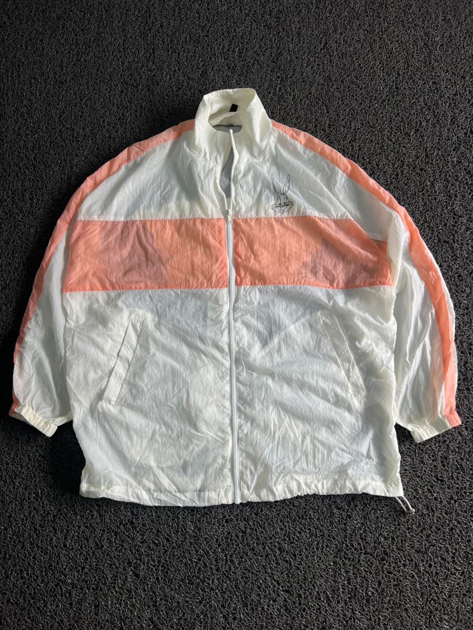 Vintage Cartoon Bugs Bunny Sports Windbreaker Jacket