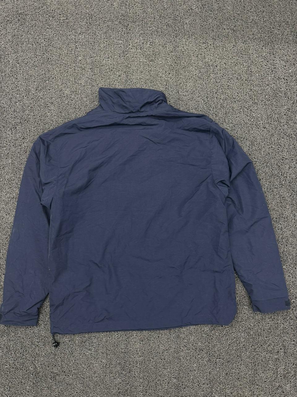 Vintage Syncrude Embroidered Navy Blue Full-Zip Windbreaker Jacket