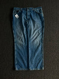 Thrifted Blue Denim Straight Leg Jeans