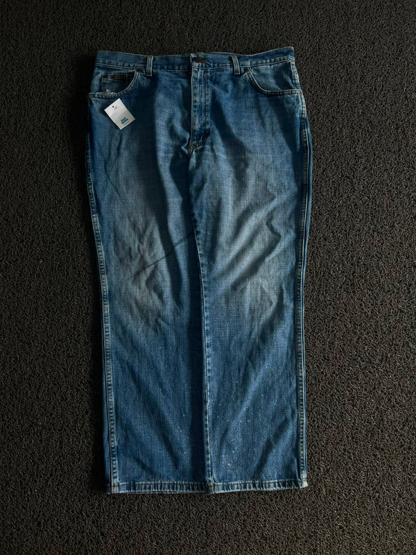 Thrifted Blue Denim Straight Leg Jeans