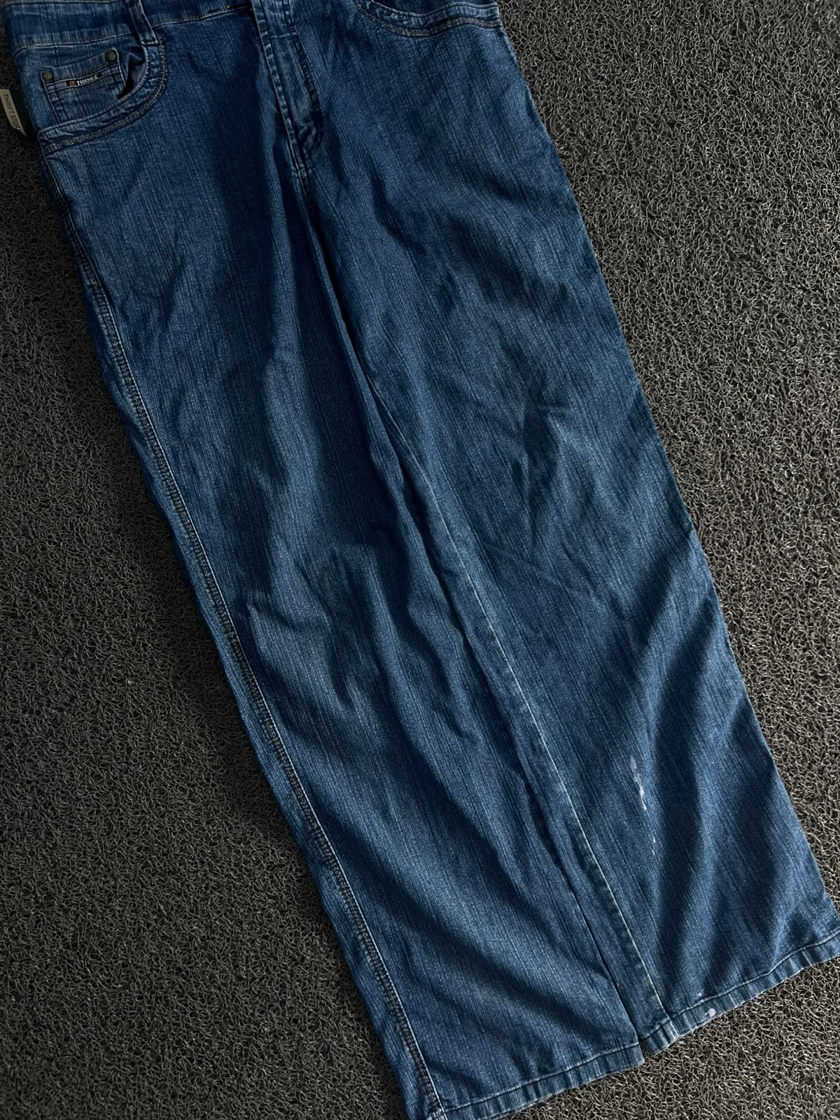 Vintage FLY Blue Wash Straight Fit Denim Jeans ⚠️ No Button