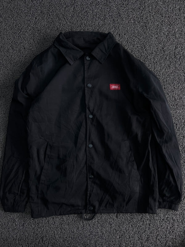 Graphic Windbreaker Jacket – “FXXK THE SYSTEM” Print