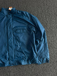 Vintage Teal Blue Lightweight Windbreaker Jacket