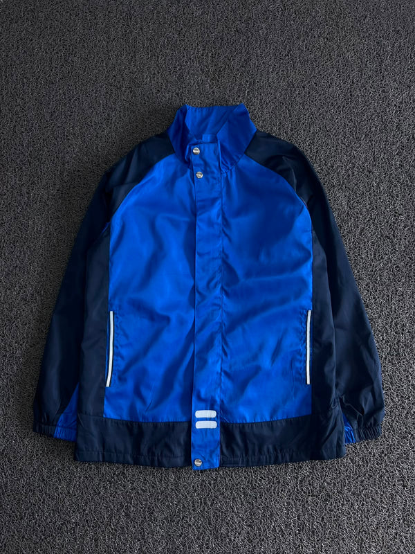 Blue Colorblock Windbreaker Jacket