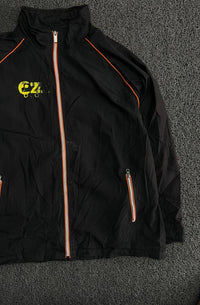 Full-Zip Track Jacket with Orange Piping & Zip Pockets