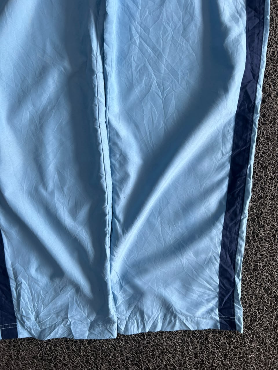Vintage Sky Blue Side-Stripe Track Pants