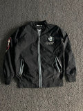 Casual Bomber Jacket with Chest Patch