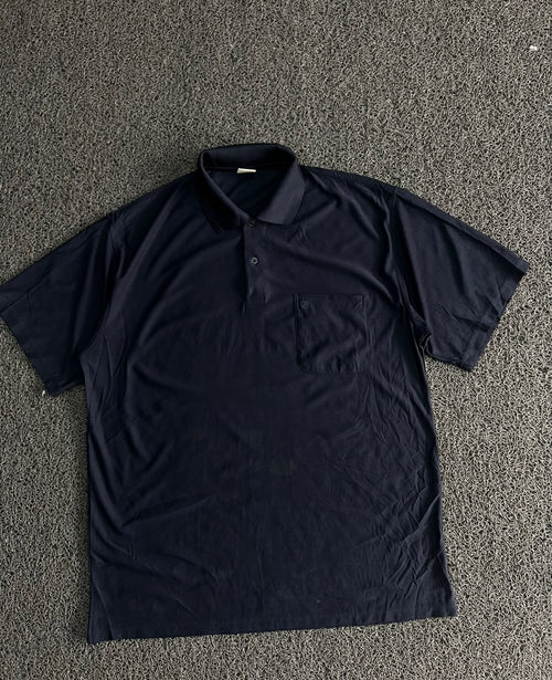 Classic Short-Sleeve Polo T-Shirt with Chest Pocket ⚠️ Small Stains