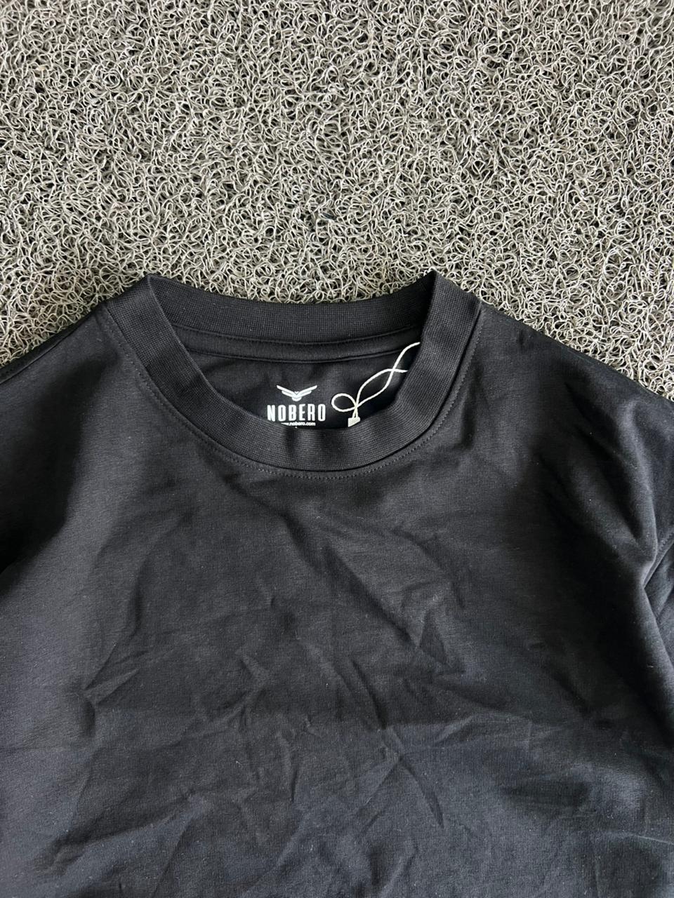 Black Nobero Classic Crew Neck T-Shirt