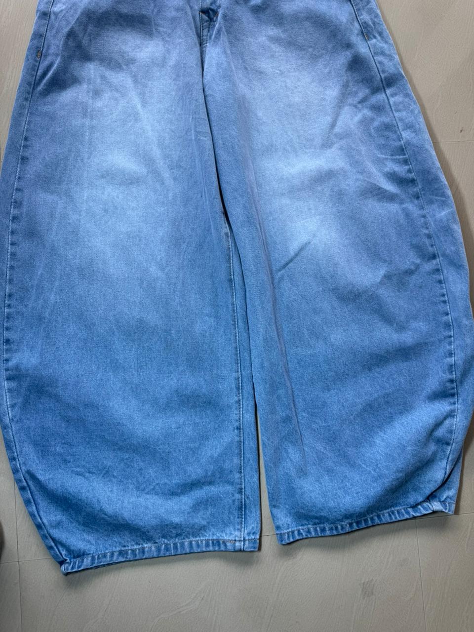 Blue Super Baggy Denim Jeans