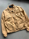 Tan Lightweight Utility Jacket with Flap Pockets