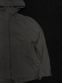 Hooded Utility Jacket with Zip Front & Multiple Pockets