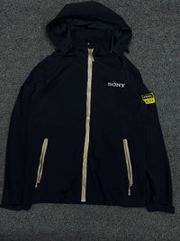 Hooded Sony 4K HDR Zip-Up Jacket with Contrast Zippers