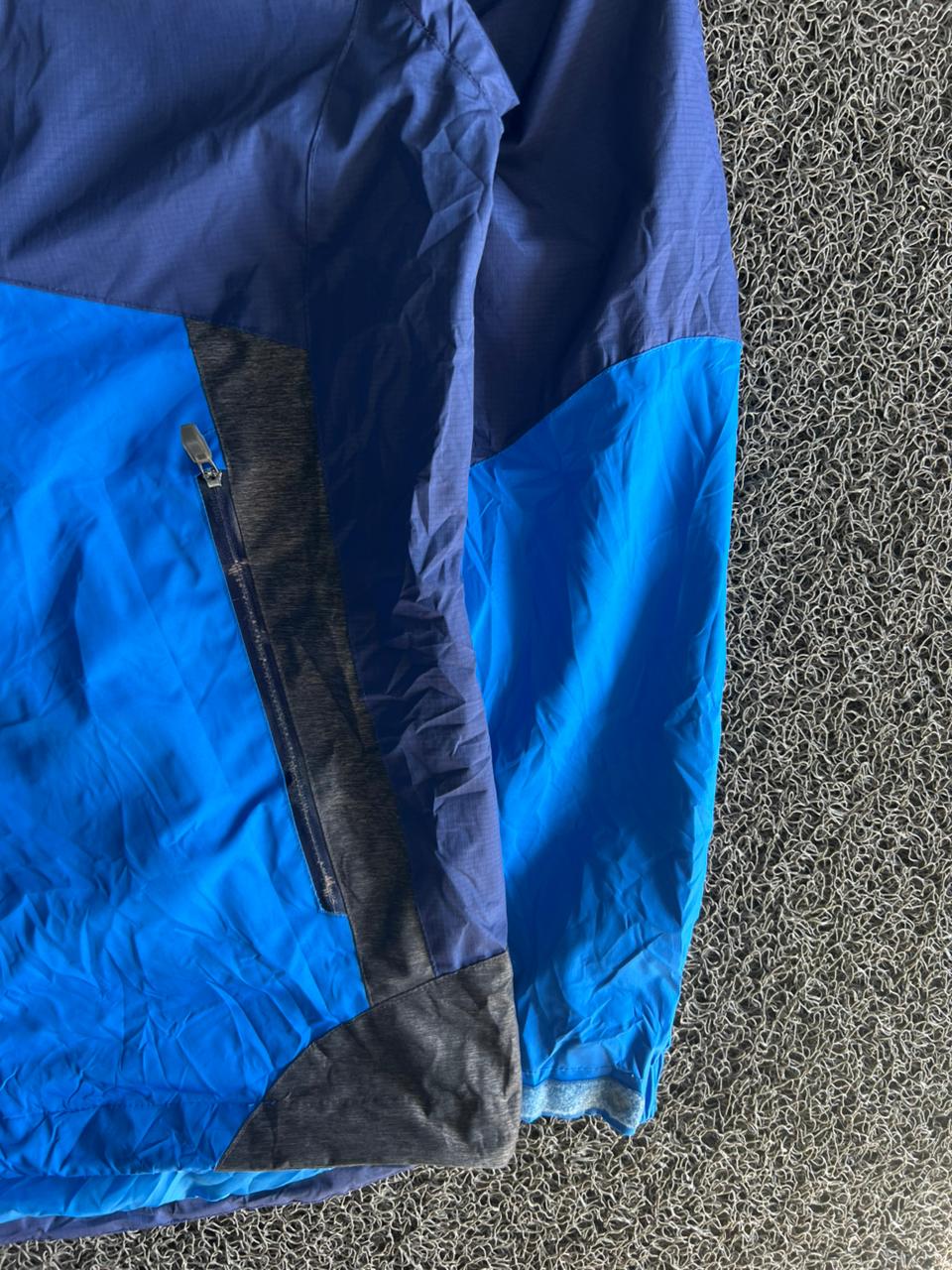Columbia Blue Colorblock Outdoor Windbreaker Jacket