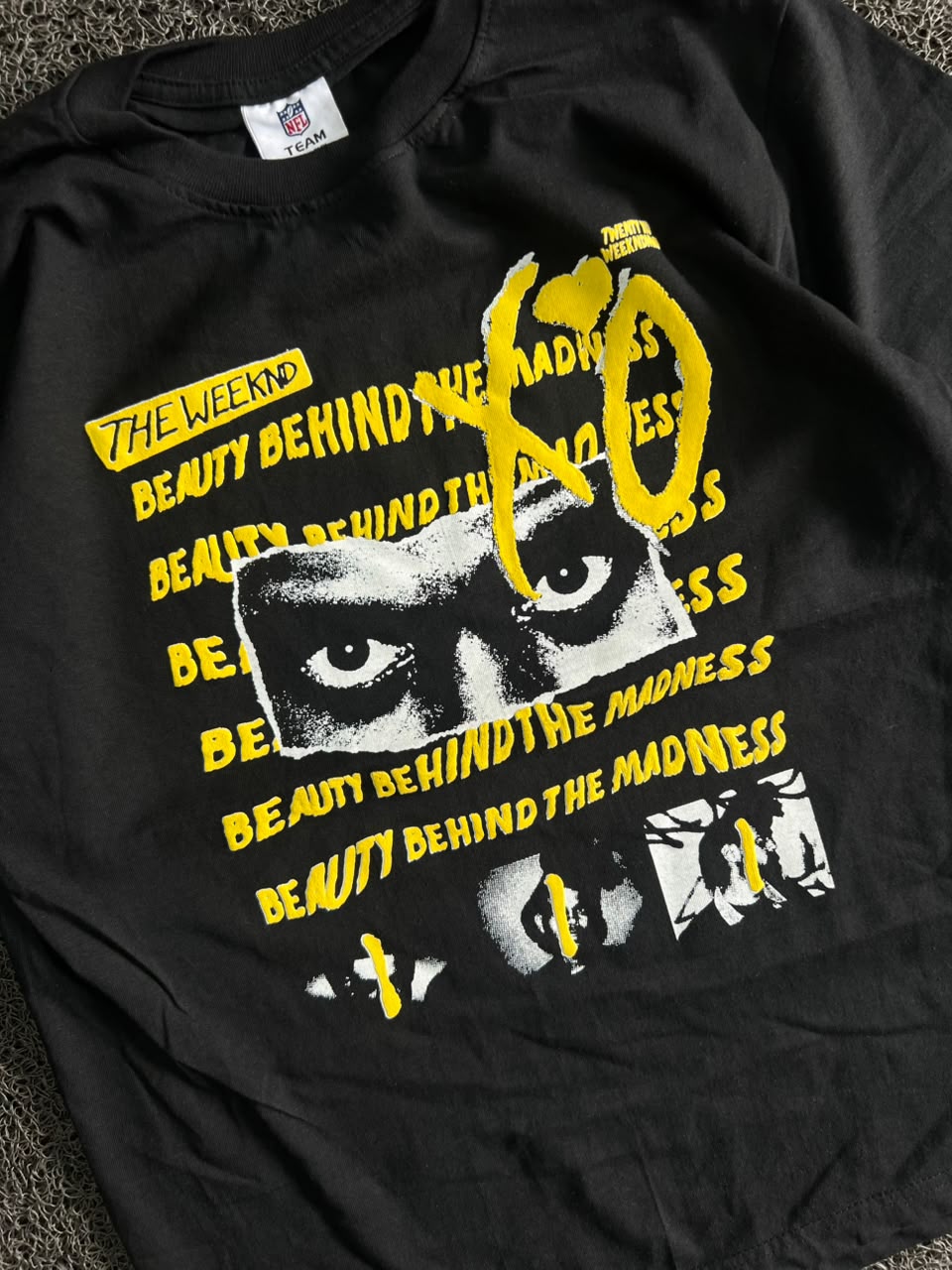 Black The Weeknd Graphic Print T-Shirt – Beauty Behind the Madness Design