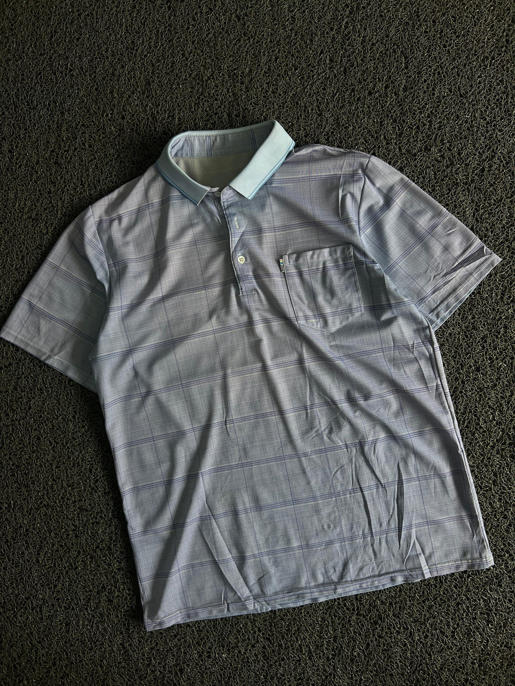 Vintage Check Pocket Polo T-Shirt